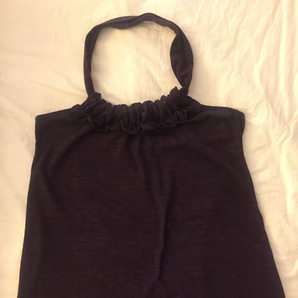 Purple halter top